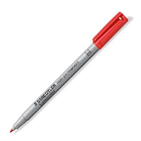 Marcador Médio Não perm Staedtler Lumocolor 315 1mm Verm 1un