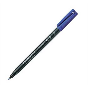 Marcador Permanente Fino Lumocolor 318F 0,6mm Azul 1un