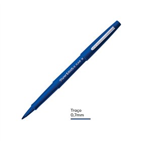 Marcador Médio Paper Mate Flair 0,7mm Azul 1un