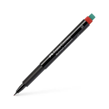 Marcador Permanente SuperFino 0,4mm Vermelho 1un
