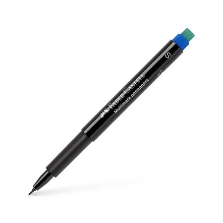 Marcador Permanente SuperFino 0,4mm Azul 1un