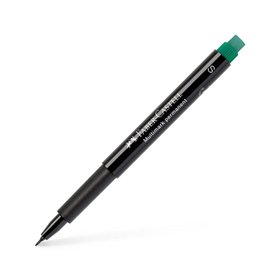 Marcador Permanente SuperFino 0,4mm Verde 1un