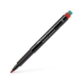 Marcador Permanente Médio Faber-Castell 0,9mm Vermelho 1un