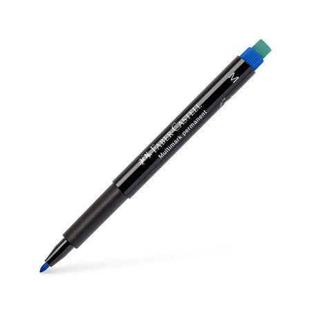 Marcador Permanente Médio Faber-Castell 0,9mm Azul 1un