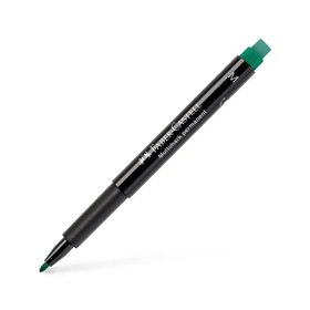 Marcador Permanente Médio Faber-Castell 0,9mm Verde 1un
