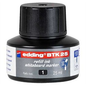 Recarga Marcador Quadros Brancos Edding BTK25 Preto 25ml 1un