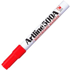 Marcador Quadros Brancos Artline 500A 2mm Vermelho 12un