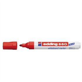 Marcador Quadros Brancos Recarregável Edding 660 Vermelho 1u