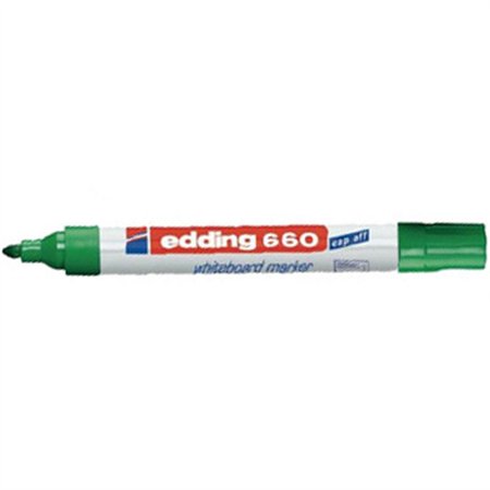 Marcador Quadros Brancos Recarregável Edding 660 Verde 1un