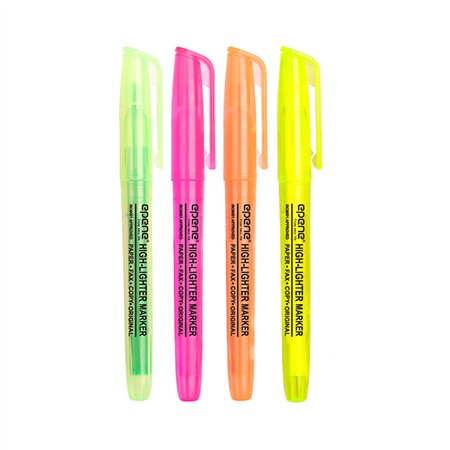 Marcador Fluorescente Epene EP10-0112 4 Cores 4un