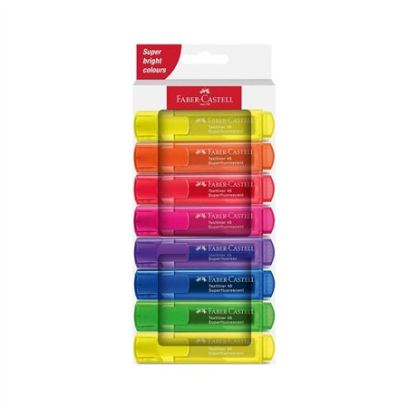 Marcador Fluorescente Faber-Castell Textliner 46 Sortido 8un