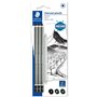 Lápis Carvão 100C STAEDTLER Charcoal + Esfuminho 3un