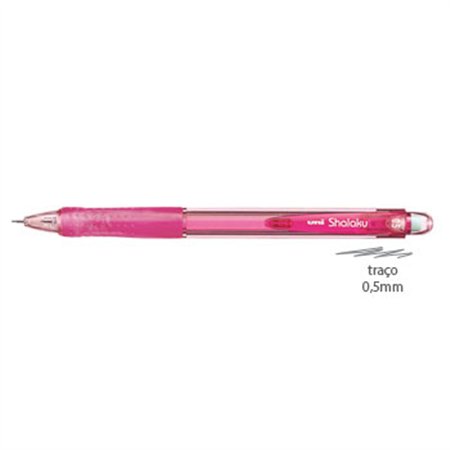 Lapiseira 0,5mm UNI Shalaku M5-100 Rosa