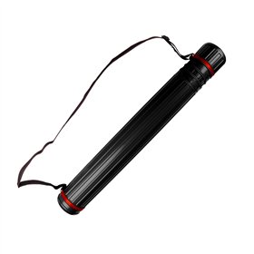 Tubo Porta Desenhos Plástico 75cm Diâmetro 9cm Preto