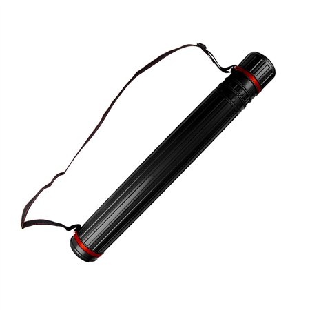 Tubo Porta Desenhos Plástico 75cm Diâmetro 9cm Preto