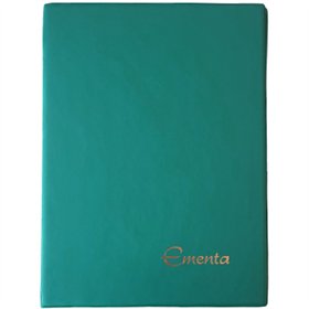 Porta Ementas A4 4 Bolsas Verde