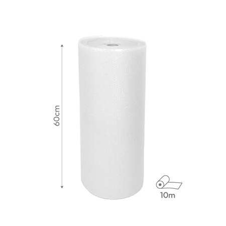 Plástico Proteção com Bolhas de Ar 60cmx10m Rolo