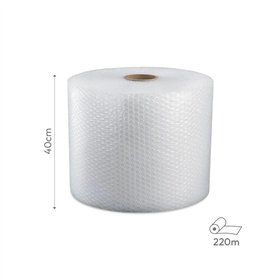 Plástico Proteção com Bolhas de Ar 40cmx220m Rolo
