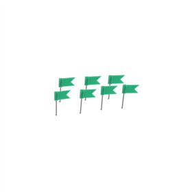 Sinalizadores Bandeiras Verde 20un
