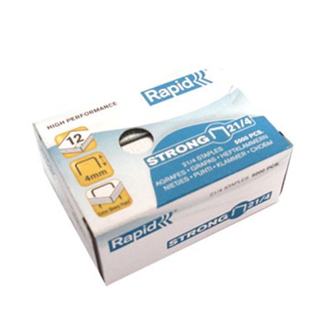 Agrafos Nº25 21/4 Rapid (2/20 Folhas) Cx5000un