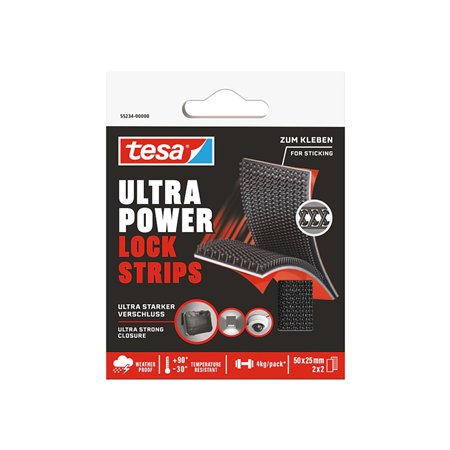 Tiras Fixação 50mmx25mm Tesa Ultra Power Lock 4un