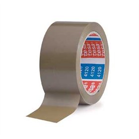 Fita Adesiva 38mmx66m Castanha PVC Tesa 4120 1un