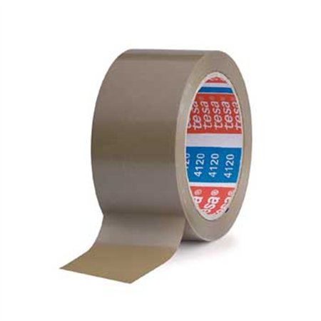 Fita Adesiva 38mmx66m Castanha PVC Tesa 4120 1un