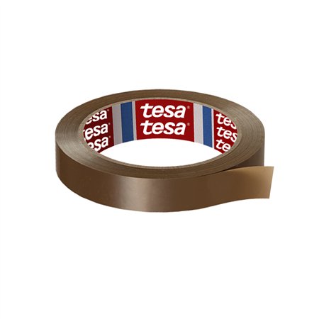 Fita Adesiva 25mmx66m Castanha PVC Tesa 4204 1un