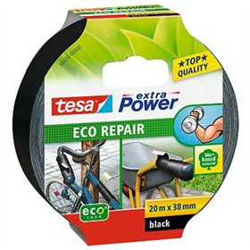 Fita Adesiva Tecido 38mmx20m Extra Power Eco Tesa Preto