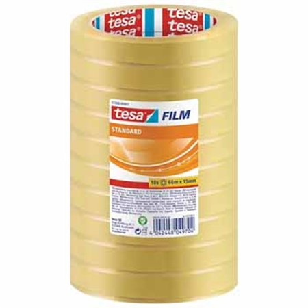 Fita Adesiva 15mmx66m Transparente Tesa 10 Rolos