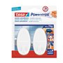 Gancho Oval Tesa Powerstrips + 4 Tiras Large Branco 2un
