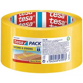 Fita Adesiva Segurança 50mmx50m Amarela Tesa 1un