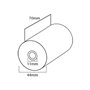 Papel Autocopiativo 044x70x11mm 10 Rolos