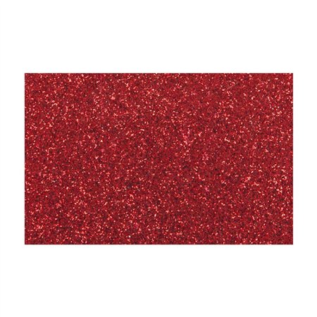 Placa de Cor Musgami Vermelho Glitter 50x70cm 1un