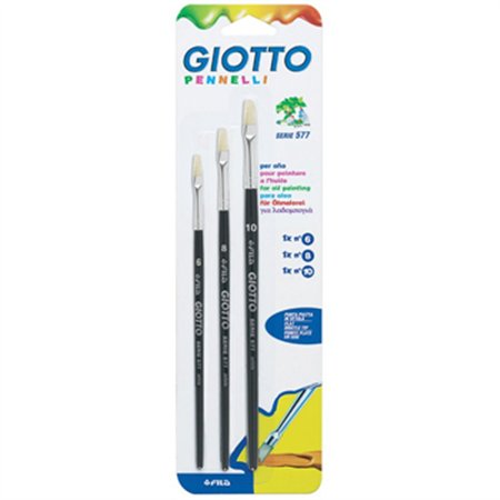 Pack Pincel Óleo Espatulado Nº6/8/10 Série 577 Giotto 3un
