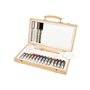Conjunto Simply Set Acrílico Caixa de Madeira 26 Peças