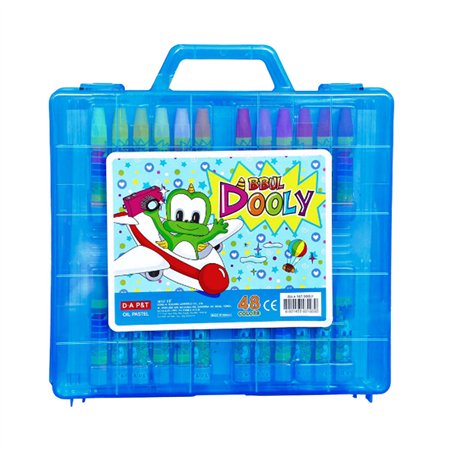 Lápis Oil Pastels  Dooly Conjunto Mala com 48 cores