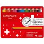 Lápis Cor Aguarelável 30un Cx Metal Caran DAche Swisscolor