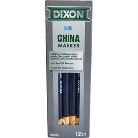 Lápis Dermatográfico Dixon Marker Azul Cx 12un