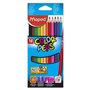 Lápis Cor 12un Cx Cartão Maped Peps Long 20cm