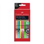 Lápis Cor 12un Cx Cartão Faber-Castell Grip Pastel/Neon 18cm