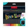 Lápis Cor 50un Cx Cartão Faber-Castell Black Edition 18cm