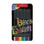 Lápis Cor 12un Cx Metal Faber-Castell Black Edition 18cm
