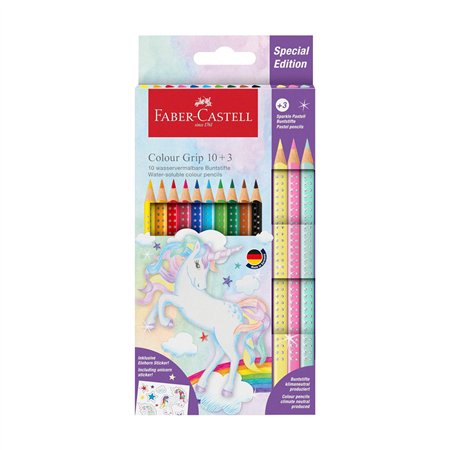 Lápis Cor 13un (10+3) Faber-Castell Grip Special Edition