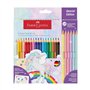 Lapis Cor 24un (18+6) Faber-Castell Grip SpecialEdition 18cm