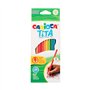 Lápis Cor 12un Cx Cartão Carioca Tita 18cm