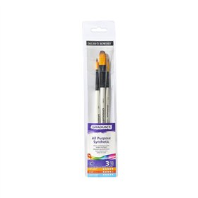 Pack Pincel Aguarela Redondo Oval Liner 3un