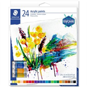 Tinta Acrílica STAEDTLER 8500 C12 Design Journey 12ml 24un