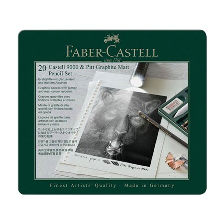 Lápis Grafite Mate + Castell 9000 Pack 20 Peças