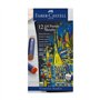 Lápis Pastel a Óleo Faber Castell Cores Metalicas Cx 12un